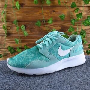 Nike Women's Kaishi Print Artisan Teal Loafer‎ Blue Fabric 8 Medium Gently Used